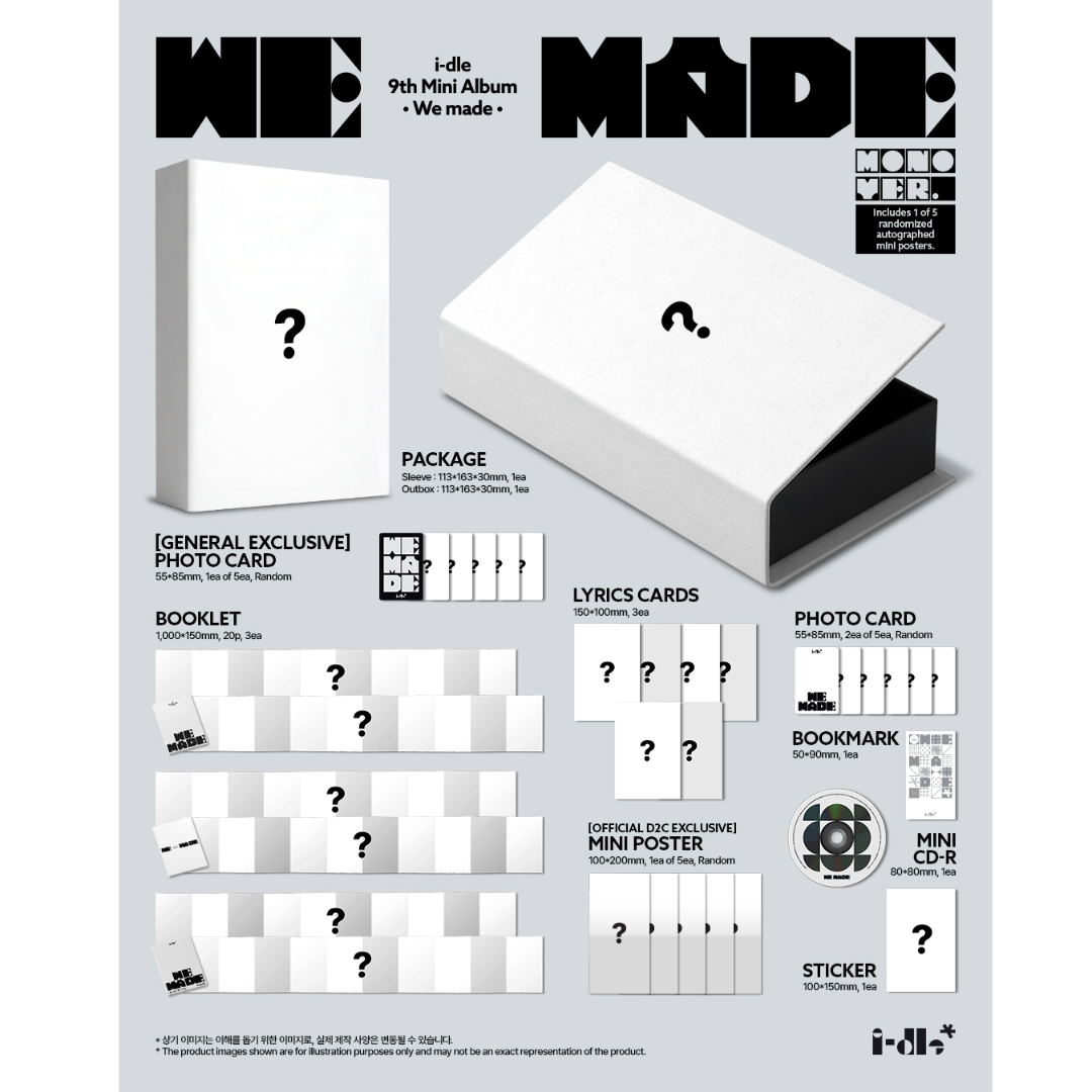 We made Exclusive Signed CD - i-dle store